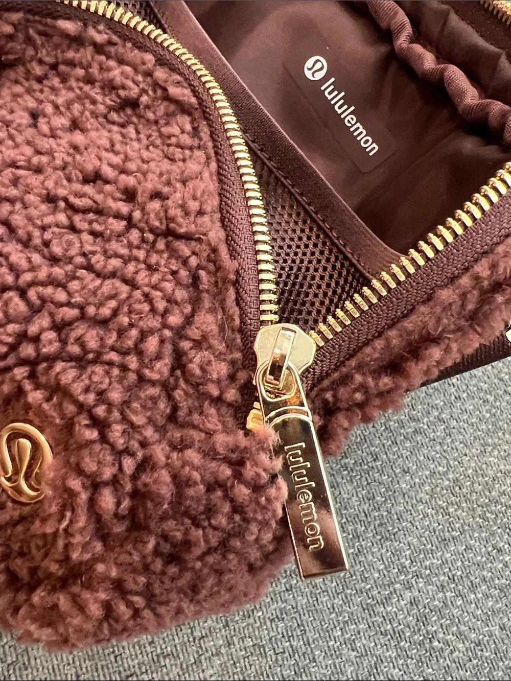 lululemon athletica Brown Sherpa Belt Bag